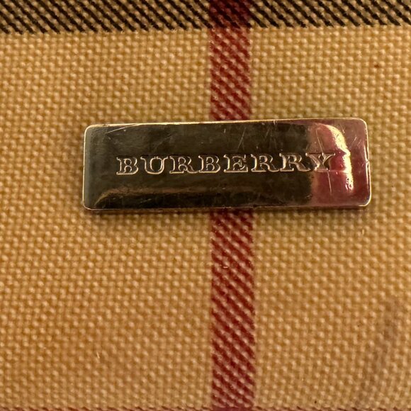 Burberry Nova Check Coated Canvas Crossbody Bag with metallic strap - Picture 3 of 7